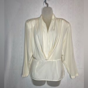 Vintage San Andre white blouse shirt size 12